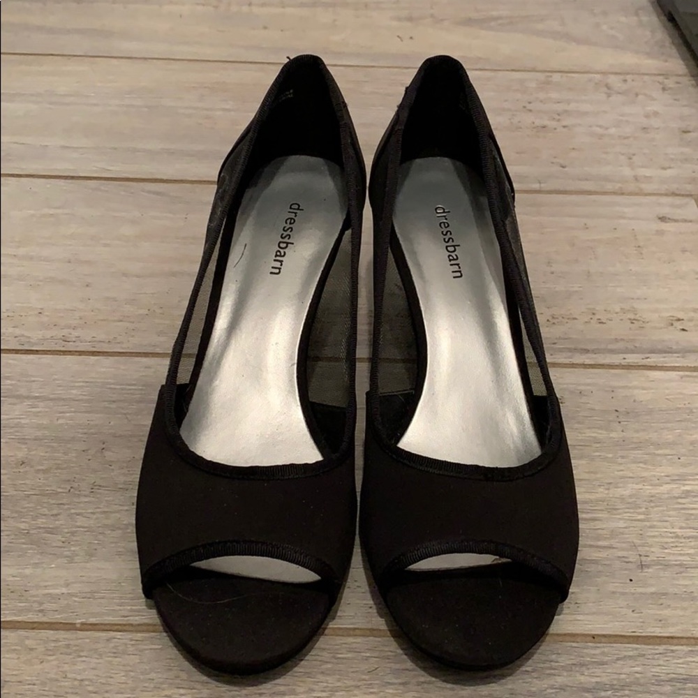 Dressbarn Black Wedges